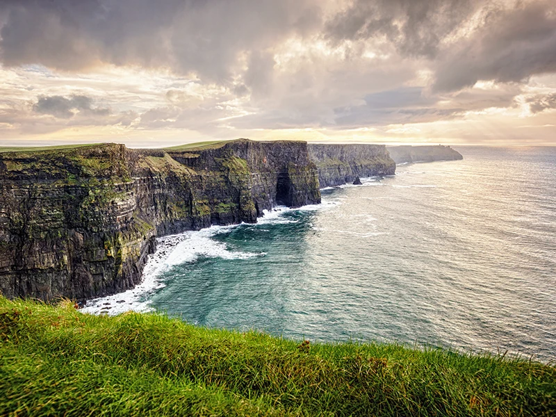 A view of the Cliffs of Moher in Ireland.