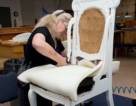 Furniture upholstery provides short-term job training
