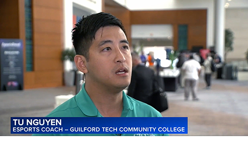 Tu Nguyen, the Esports Coach at Guilford Technical Community College 