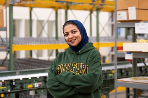 Egypt native Noha Hamed makes the most of a GTCC career fair visit with on-the-spot job offer