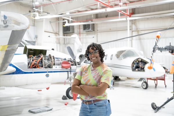 “I jumped into this new career to show my son that he doesn’t have to put himself in a box,” she said. “If you want to work in the aviation space, do it! I didn’t know this was an option for me when I was younger, I didn’t know anything about it."