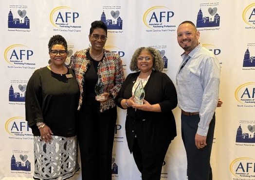 Sybil Newman (GTCC), Rhonda Anderson (YMCA), Lori Younger (Honda Aircraft Company) and Miguel Armenta (Honda Aircraft Company).