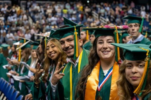 GTCC 11 a.m. graduate during the college’s 60th annual commencement exercise at the First Horizon Coliseum in Greensboro.