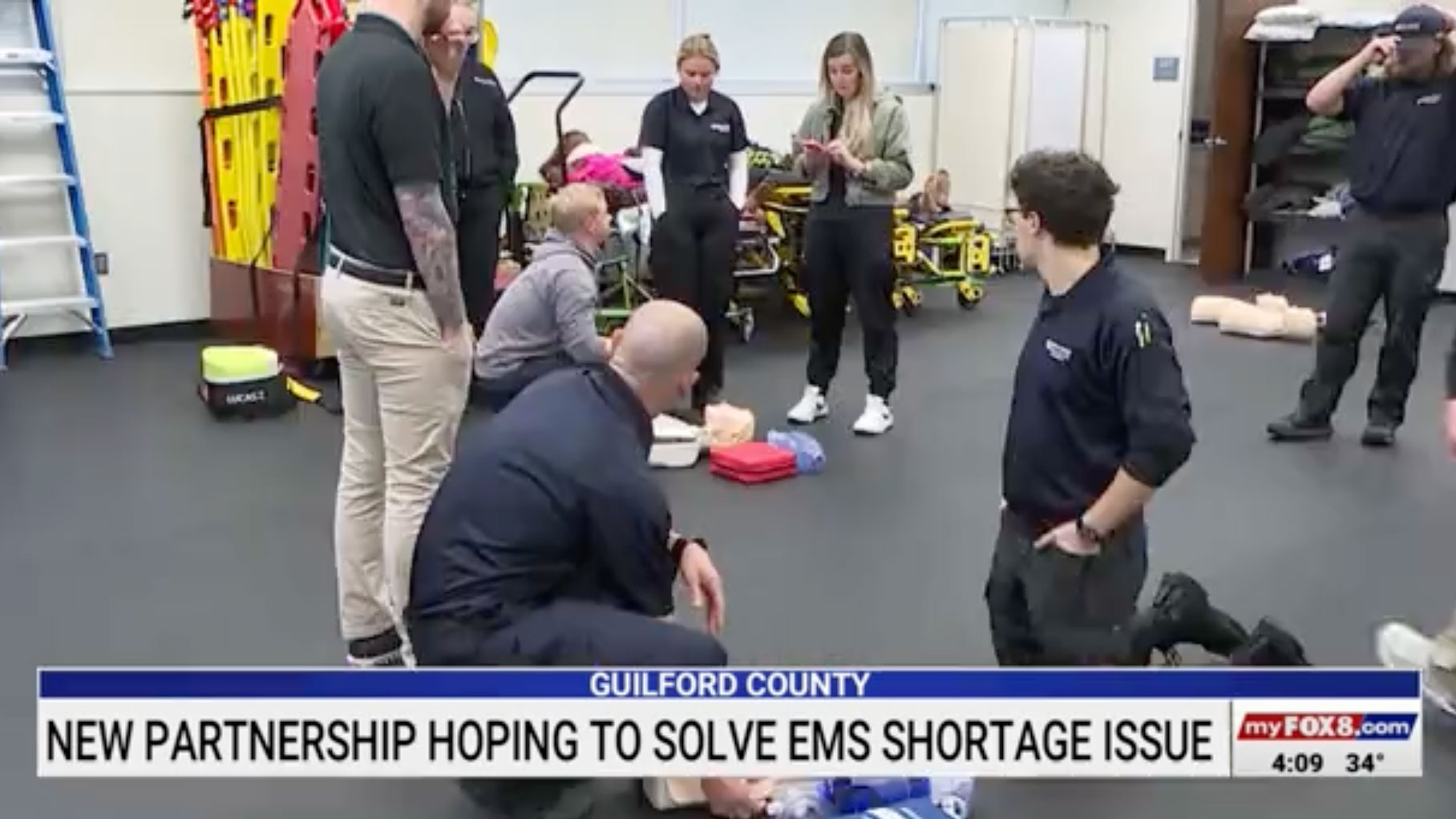 Future paramedics train in GTCC's paramedic program