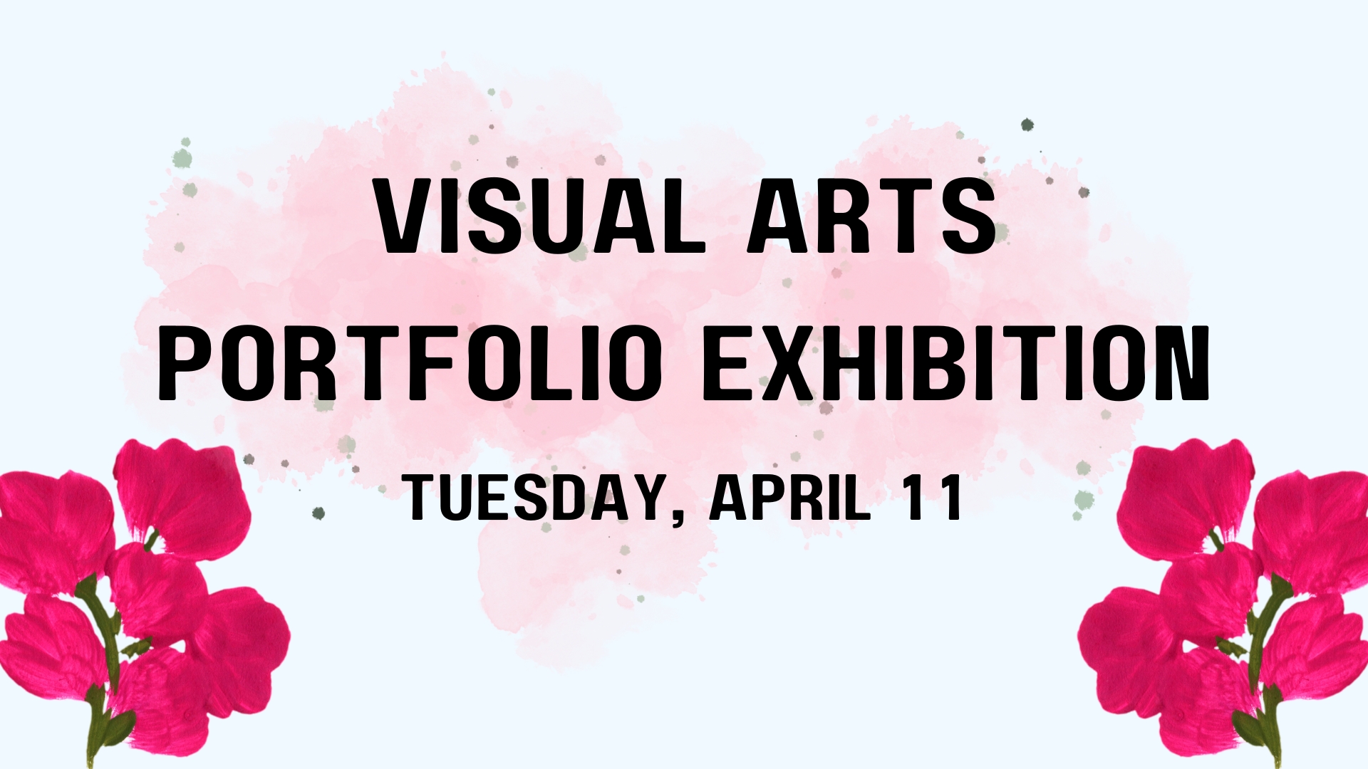 Visual Arts Portfolio Exhibition graphic