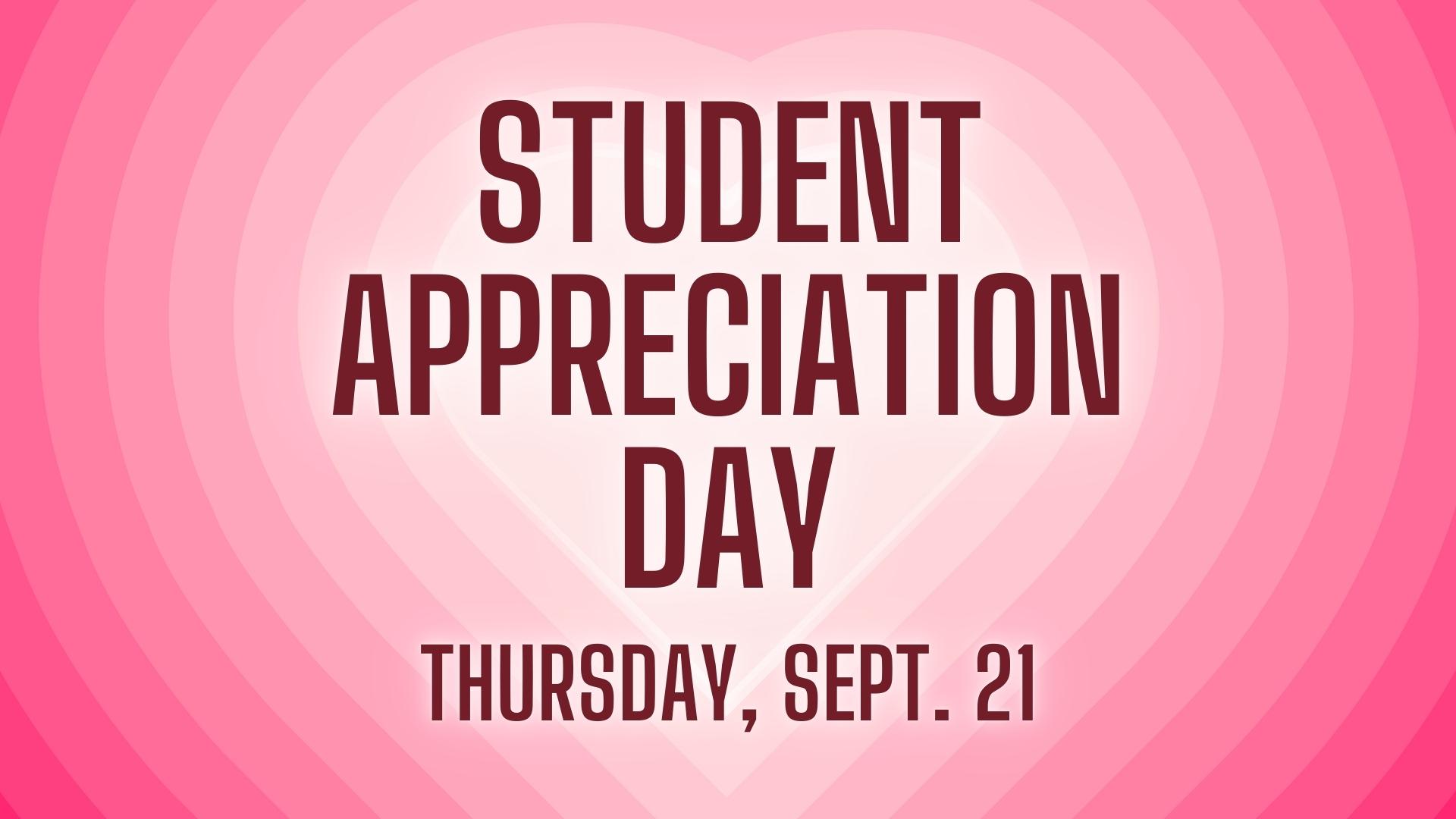 Student Appreciation Day graphic