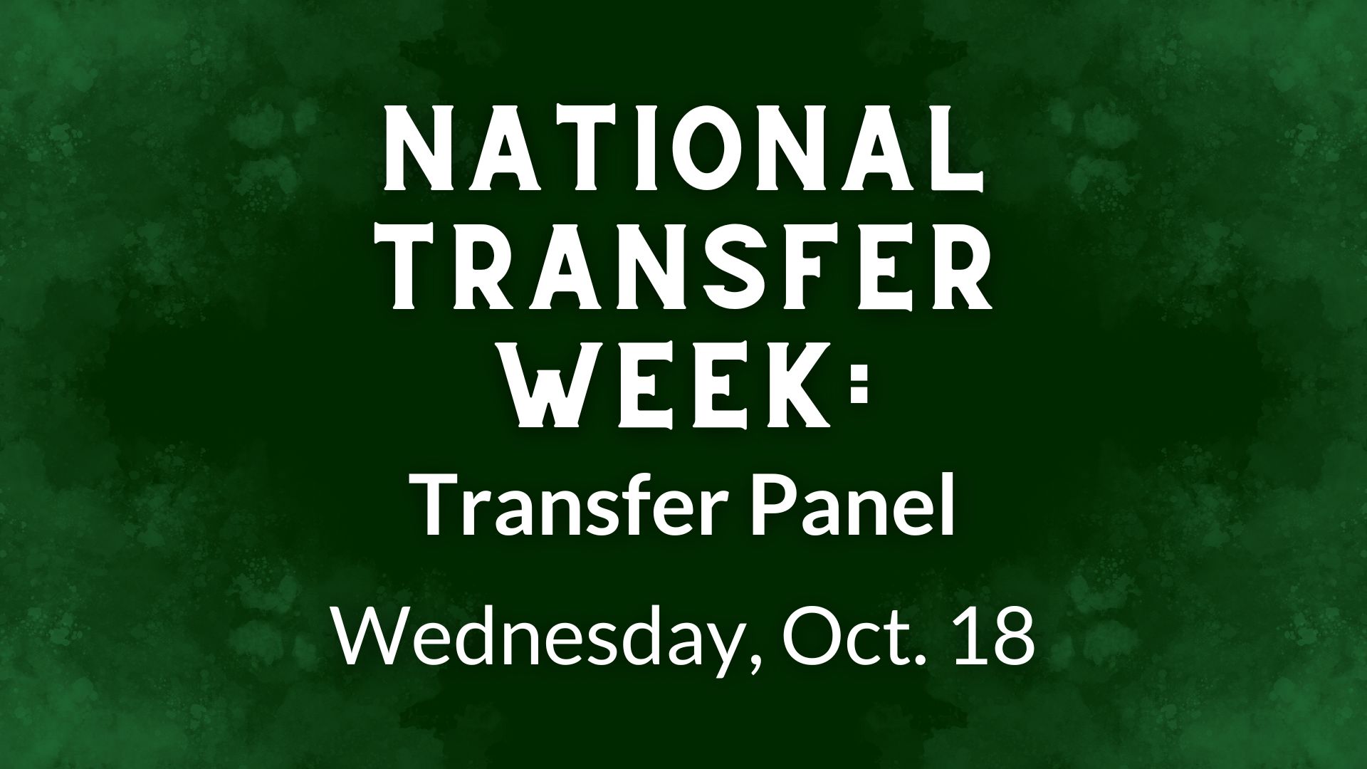 Transfer Week Panel graphic