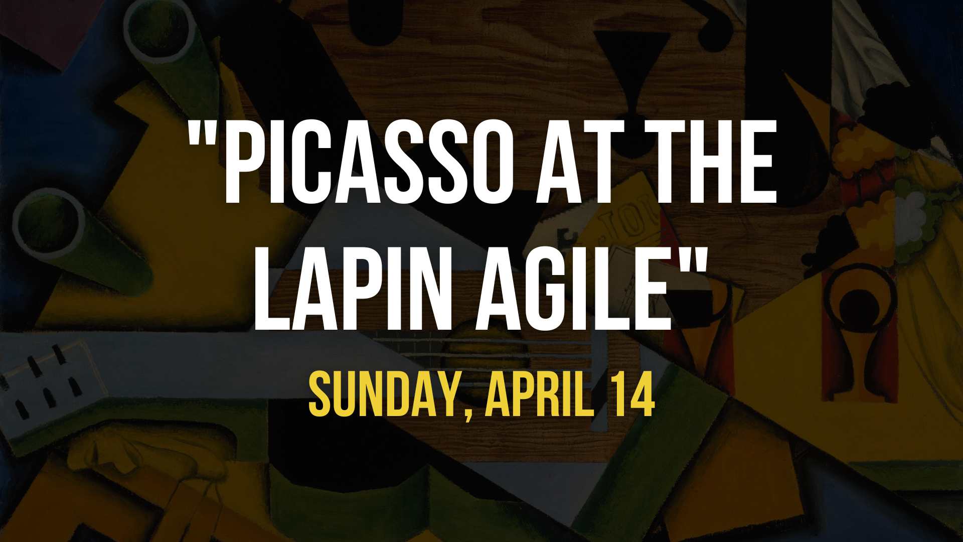 Picasso at the Lapin Agile graphic