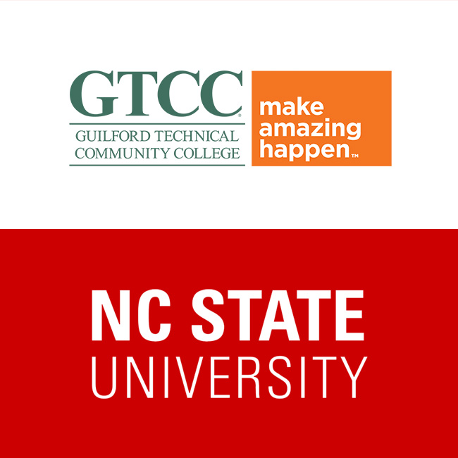 GTCC and North Carolina State Univ. logos stacked